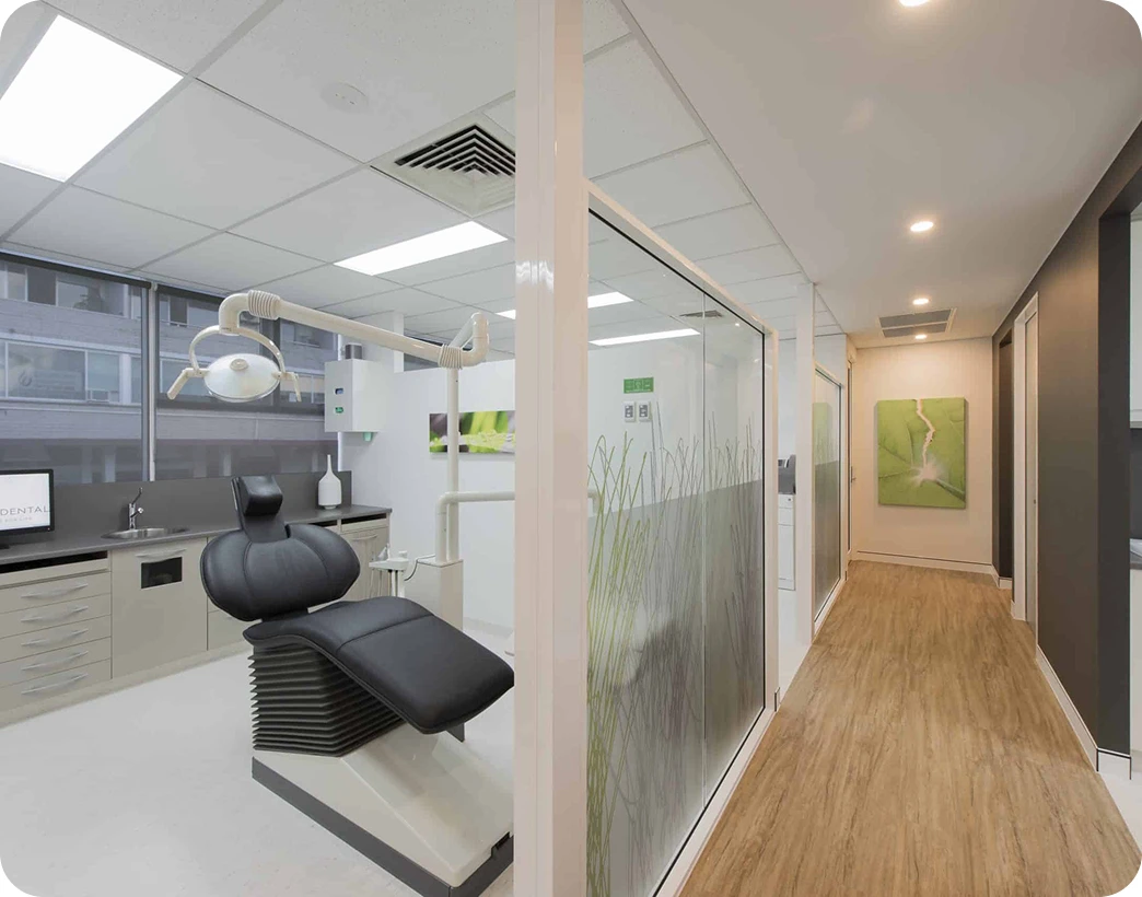 Patient dental chair and operating room at Mona Vale Dental